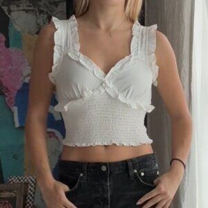 White Topshop Summer Crop Top